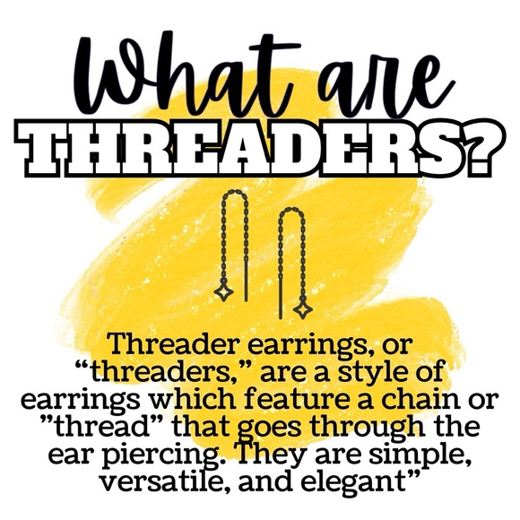 New Silver-Tone Leaf Threader Earrings (Version 18) - Picture 8 of 8